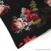 TOPUNDER Women Floral Printed Chiffon Kimono Cardigan Shawl Blouse Tops Coverup Black B01KH3YJZG